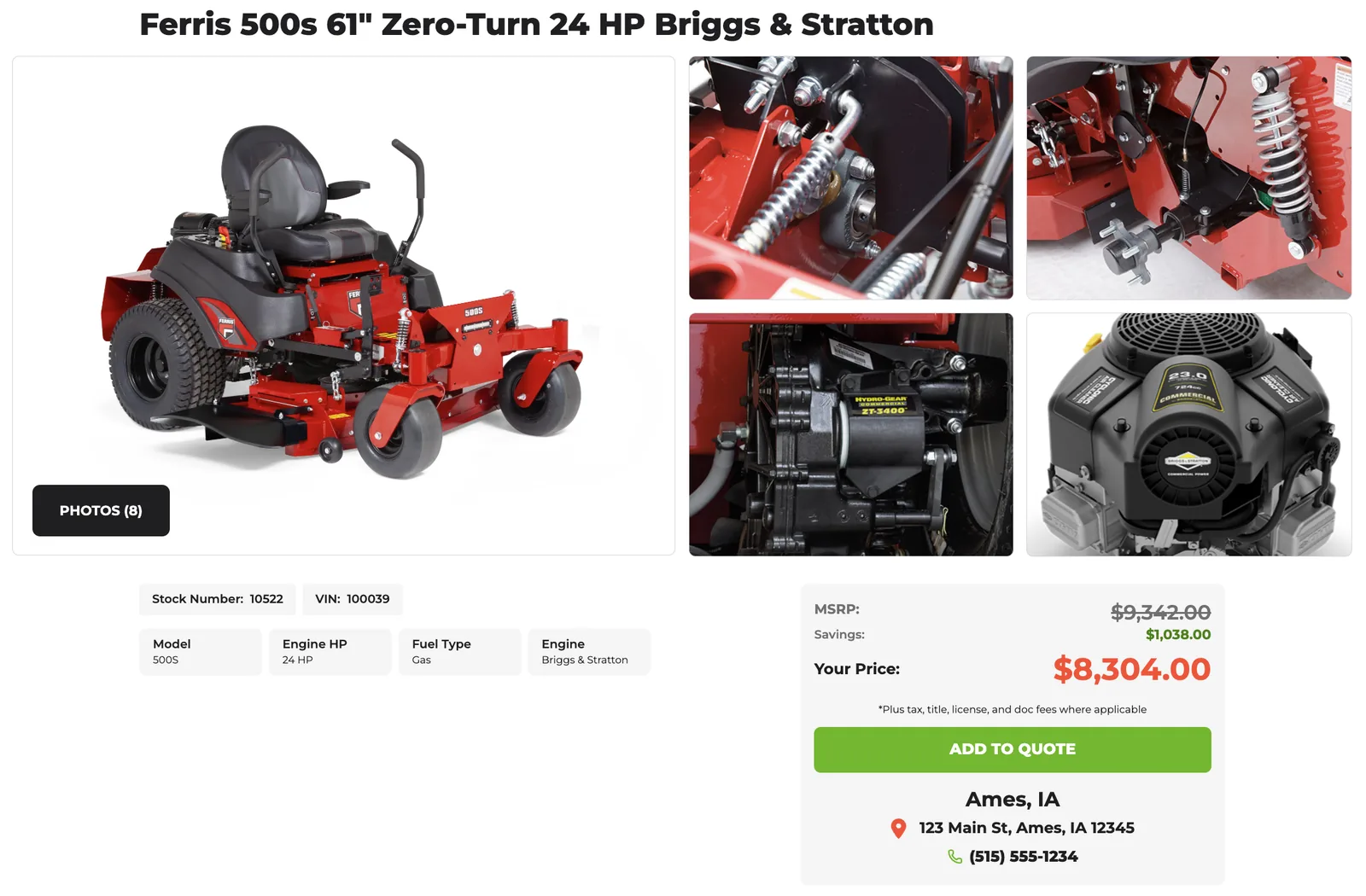 Product Detail Pages